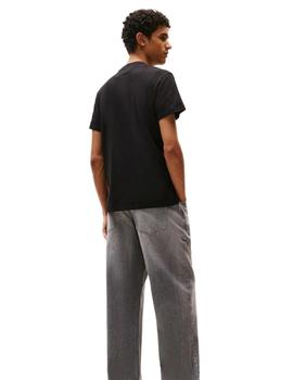 Camiseta Tommy Slim Pop Color Hombre Negro