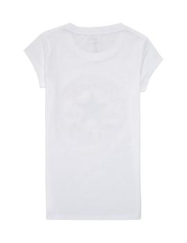 Camiseta Converse Niña Blanca