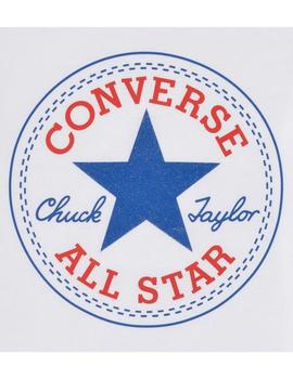 Camiseta Converse Niña Blanca