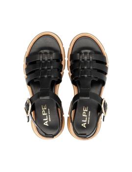 Sandalias Alpe Ball Lux Mujer Negro