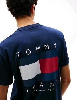 Camiseta Tommy Regular Graphic Hombre Marino