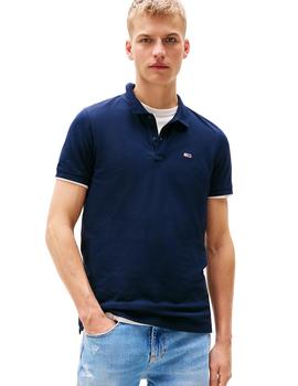 Polo Tommy Slim Hombre Marino