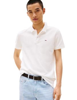 Polo Tommy Slim Hombre Blanco