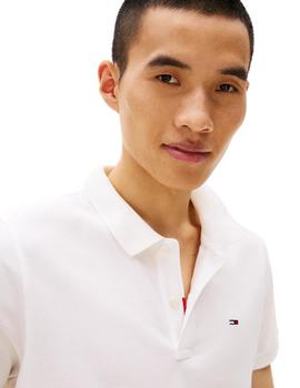 Polo Tommy Slim Hombre Blanco