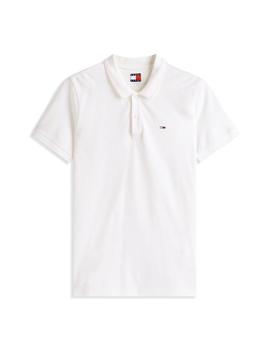 Polo Tommy Slim Hombre Blanco