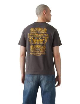 Camiseta Levis Relaxed Fit Hombre Negra