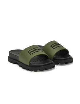 Chanclas Hunter Synthetic Slider Lichen Mujer Verde