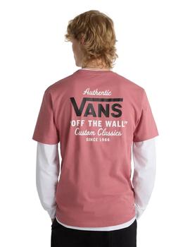Camiseta Vans Holder Hombre  Roja