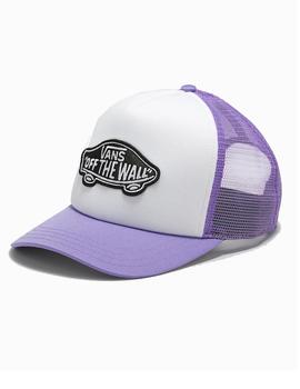 Gorra Vans Classic Patch Unisex Blanca y Lila