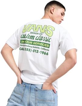 Camiseta Vans Shop Front Hombre Blanco