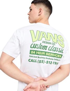 Camiseta Vans Shop Front Hombre Blanco