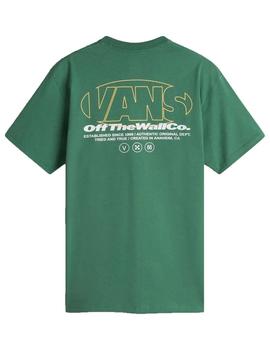 Camiseta Vans Major Type Hombre Verde