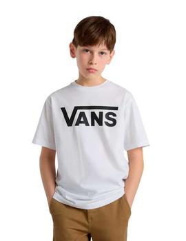 Camiseta Vans Classic Niño Blanca