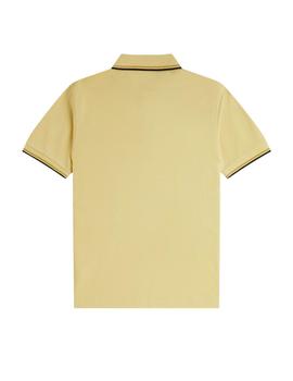 Polo Fred Perry Twin Tipped Hombre Amarillo