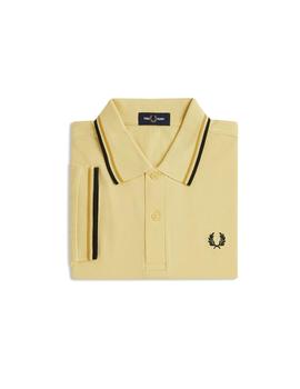 Polo Fred Perry Twin Tipped Hombre Amarillo