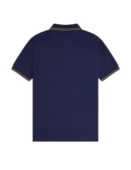 Polo Fred Perry Twin Tipped Hombre Azul