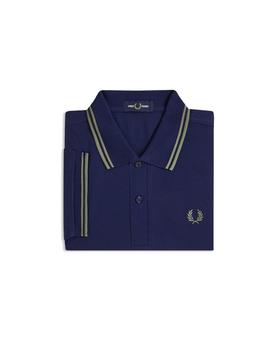 Polo Fred Perry Twin Tipped Hombre Azul