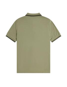 Polo Fred Perry Twin Tipped Hombre Verde