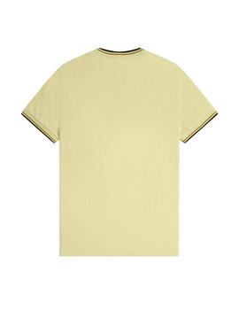 Camiseta Fred Perry Twin Tipped Hombre Amarilla
