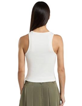 Camiseta Dickies Oakport Rib Mujer Blanco