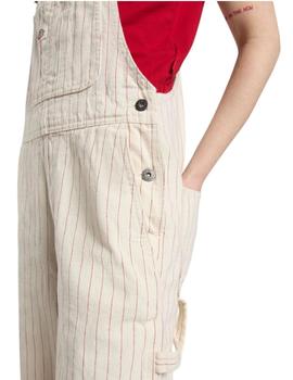 Peto Dickies Service Bib Egret Mujer Beige