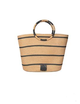 Bolso Popa Romina Rafia Mujer Camel
