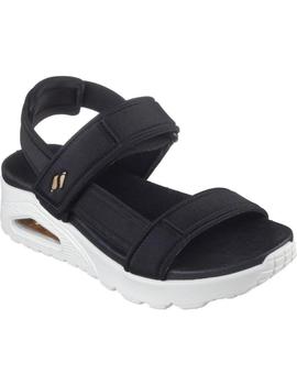 Sandalias Skechers Uno Summer Mujer Negro