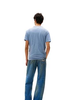 Camiseta Tommy Regular Hombre Azul