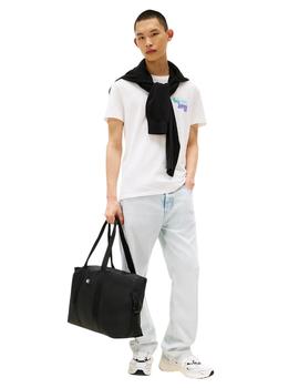 Camiseta Tommy Regular Stack Hombre Blanco