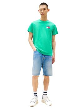 Camiseta Tommy Slim Essential Hombre Verde