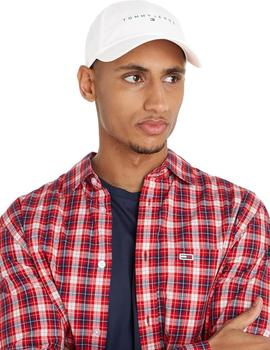 Gorra Tommy Linear Unisex Blanco