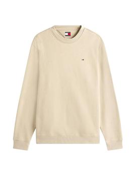 Sudadera Tommy Reg Flag Hombre Beige