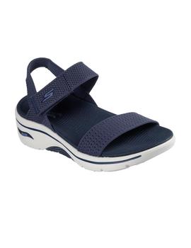 Sandalias Skechers Go Walk Arch Fit Mujer Marino