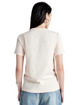 Camiseta Converse Chuck Patch Infill  Mujer Beige