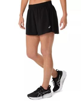 Pantalón Corto Asics Core 4' Mujer Negro