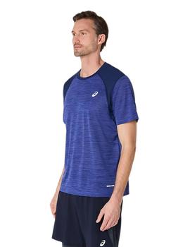 Camiseta Asics Road SS Hombre Azul