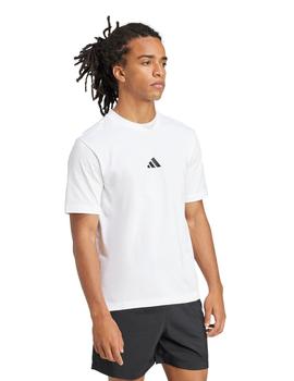 Camiseta Adidas Essentials Small Logo Hombre Blanco