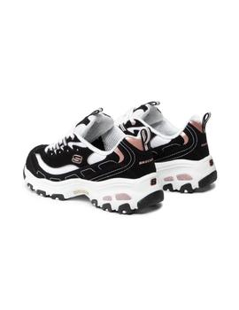 Zapatillas Skechers D Lites Devoted Fan Mujer Negro