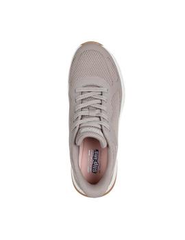 Zapatillas Skechers Bobs Squad Mujer Beige