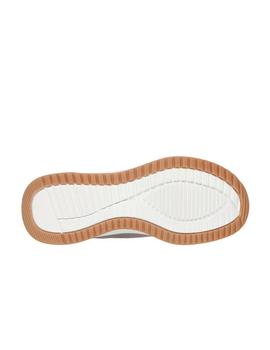 Zapatillas Skechers Bobs Squad Mujer Beige