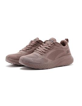 Zapatillas Skechers Bobs Squad Clay Mujer Marrón