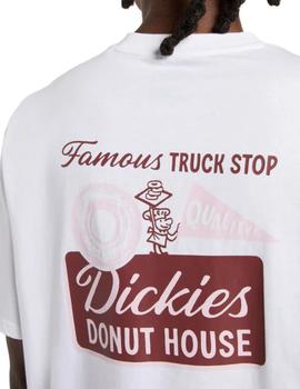 Camiseta Dickies Donut House Hombre Blanco