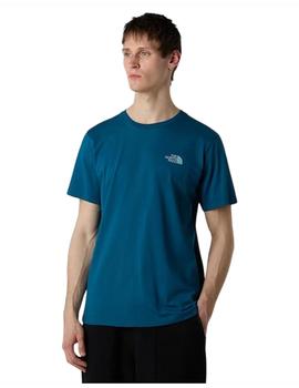 Camiseta The North Face Logo Vertical Hombre Azul