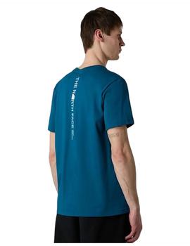 Camiseta The North Face Logo Vertical Hombre Azul