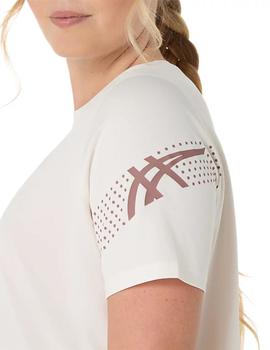 Camiseta Asics Icon Mujer Crema