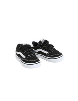 Zapatillas Vans Brooklyn Ls Velcro Niño Negro