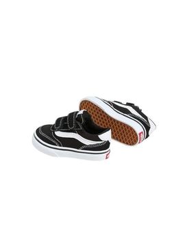 Zapatillas Vans Brooklyn Ls Velcro Niño Negro