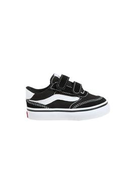 Zapatillas Vans Brooklyn Ls Velcro Niño Negro