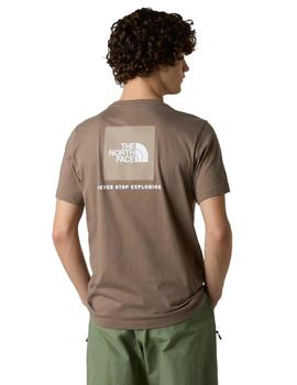 Camiseta The North Face Box Hombre Marrón