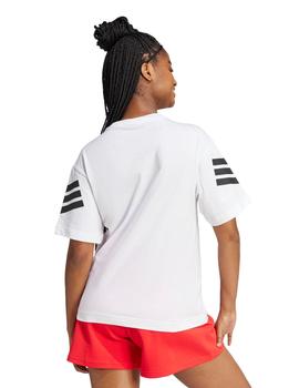 Camiseta Adidas FI 3S Mujer Blanco
